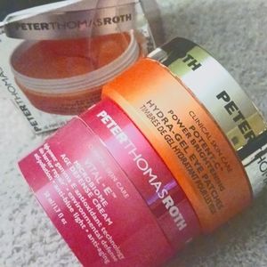 Peter Thomas Roth Potent C Eye Patches + Vital E Microbiome Defense Cream Duo